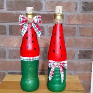 Watermelon 🍉 bottle art